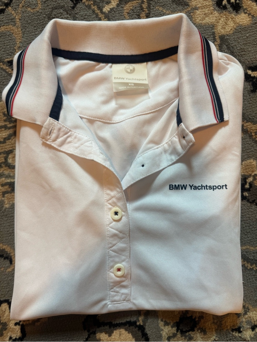 BMW Yachtsport Ladies Polo Shirt White XS Authentic Motorsport